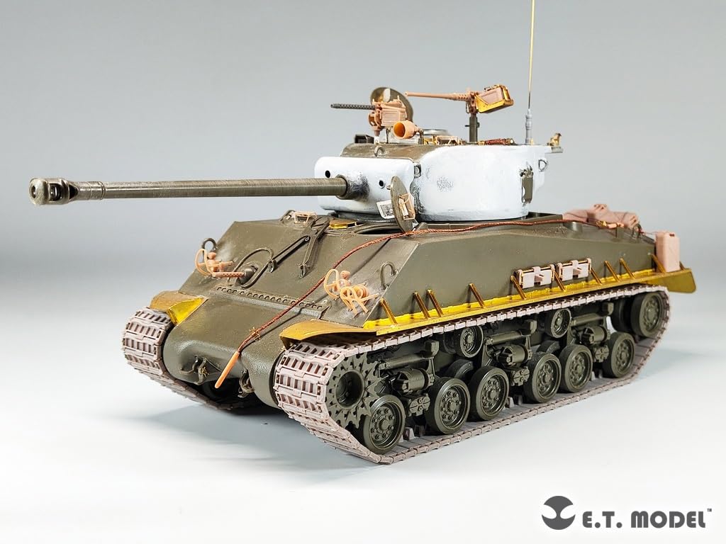 ET Model 1/35 WWII US M4 Sherman Medium Tank T66 Type Working Tracks (for Asuka Model/Dragon/Tamiya) Plastic Model Parts P35-095 (Tank)