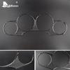 Real Soft Carbon Fiber for Dodge Challenger 2011 2012 2013 2014 Accessories Interior Car Speedometer Cluster Cover Trim Sticker