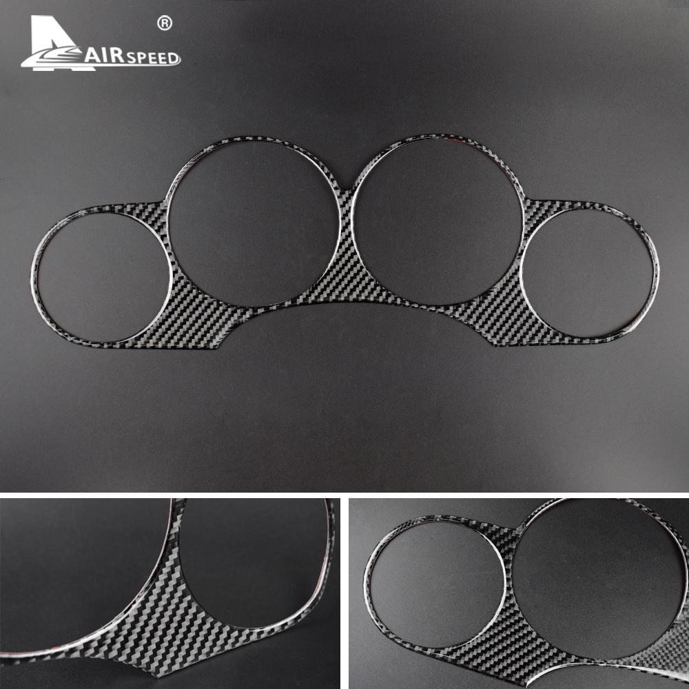 Real Soft Carbon Fiber for Dodge Challenger 2011 2012 2013 2014 Accessories Interior Car Speedometer Cluster Cover Trim Sticker