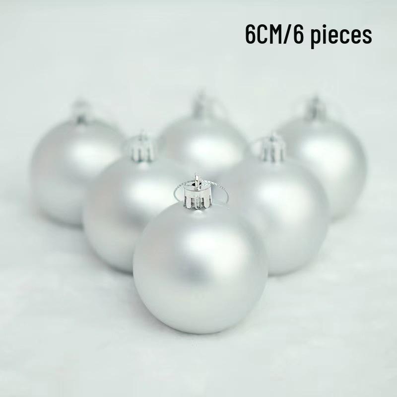 Colorful Matte Christmas Tree Hanging Ball - Decorative Round Ornaments for Holiday Celebration