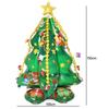 3D Standing Christmas Tree Cookie House Gingerbread Man Santa Claus Xmas Party Decoration Aluminum Film Balloons Props Gifts