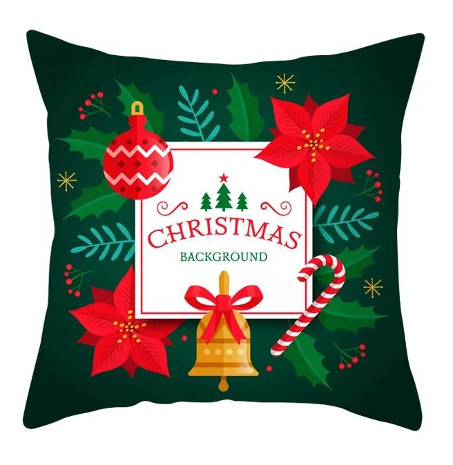 Büro Sitzkissenbezug Weihnachten Hund Schneemann Cartoon Muster Mode Kissen Weihnachtshülle Luxuriöse Heimdekoration