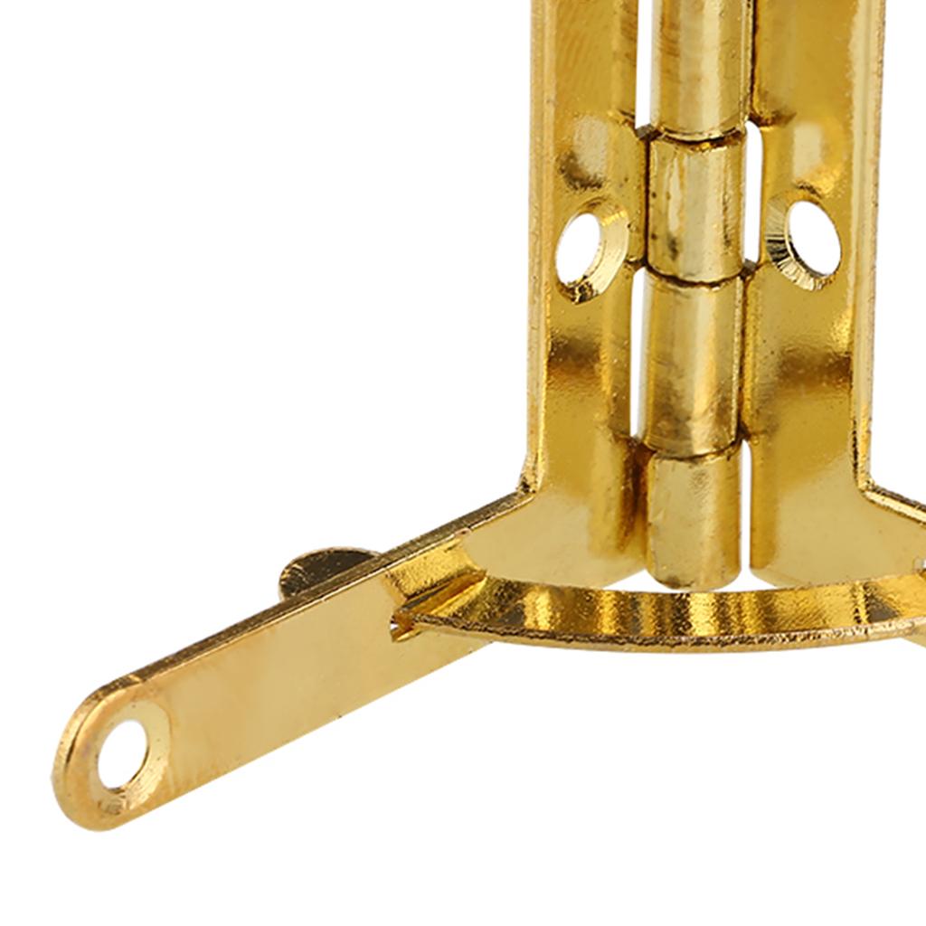 20pcs 90 degrees  Angle Support Spring Hinge for Small Jewelry Wine Case Watch Box Wooden Lid (Gold)