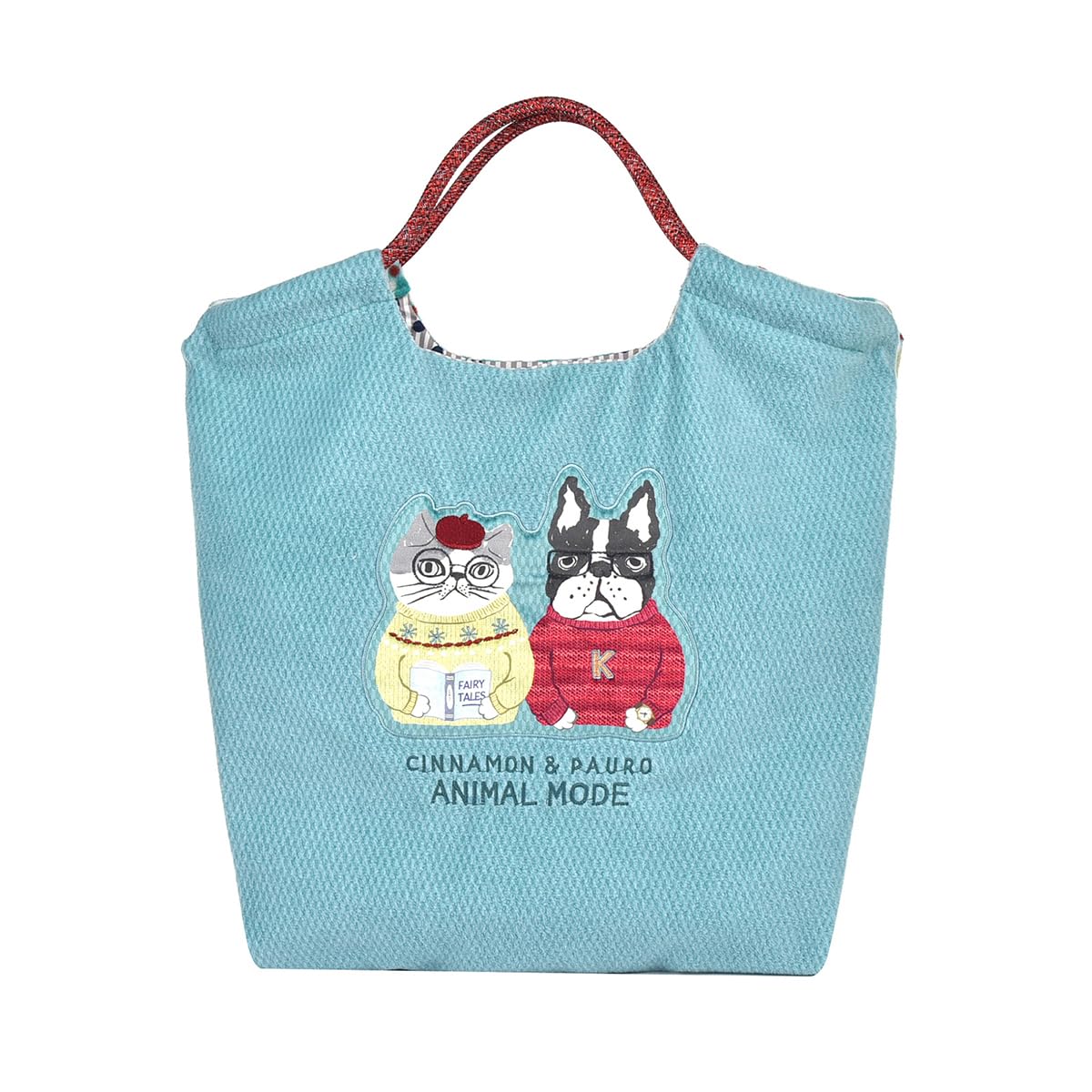 [Kusuguru Japan] Флисовая сумка из паракорда, Режим Животного, Синий