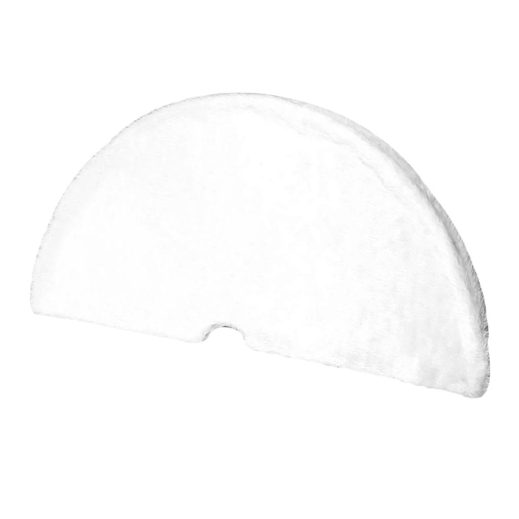 White Tree Skirt 140CM Plush Festival Tree Base Decoration for Family Gathering Holiday Party