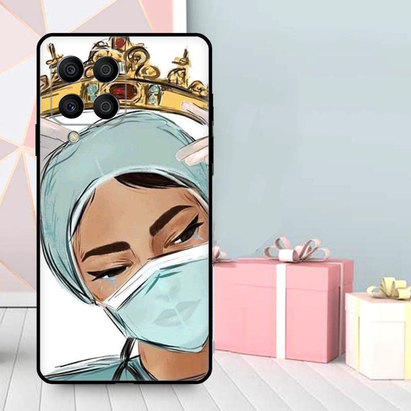 Cartoon Medicine Doctor Nurse Case For Samsung Galaxy M36 M12 M52 M06 M16 M56 M33 M15 M55 M31 M13 M14 M53 M32 M35 M34 M54