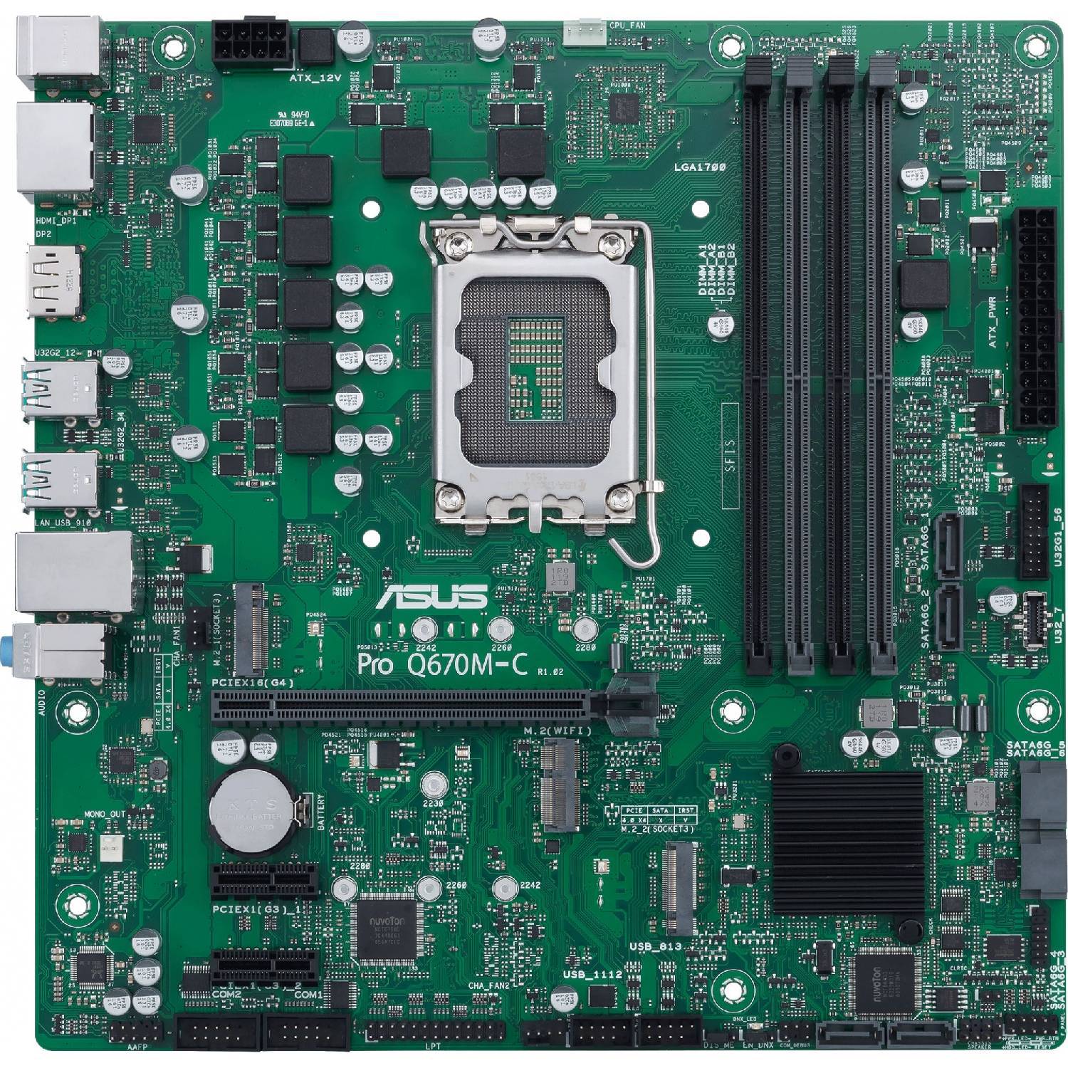 

Материнская плата Asus Pro Q670m-c-csm