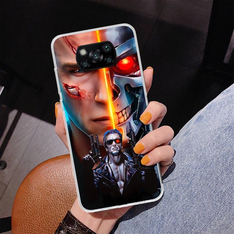 Arnold Schwarzenegger Terminator Phone Case For Xiaomi Poco X7 X6 X5 Pro F7 Ultra Redmi 15C 15 13C 13 12C 12 10 10A 10C 9 9A 9C