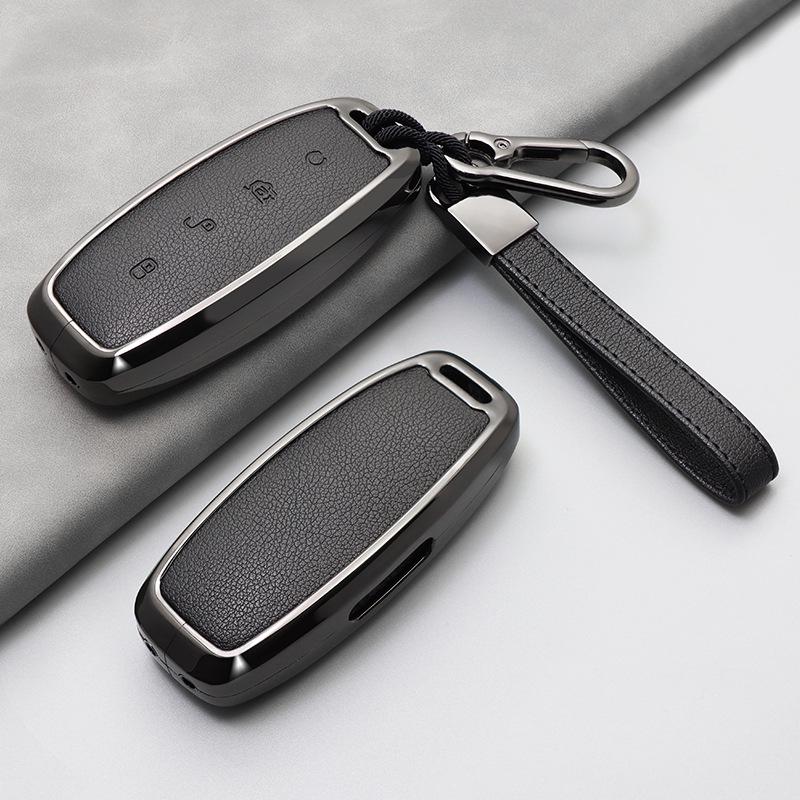 BYD D9 & N7/N8 Men's High-End Key Case with Keychain - Simple Car Accessory