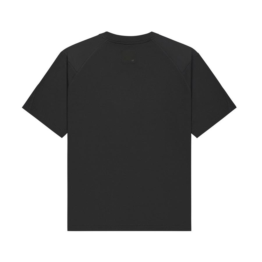 New Balance T Shirts Men's Black Crew Neck Moderate NEF29361-BK