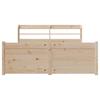 Wooden Bed Frame with Headboard Without Mattress 135 X 190 Cm