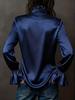 Elegant Women's Long Sleeve Solid Color Satin Shirt - Spring 2026 Collection
