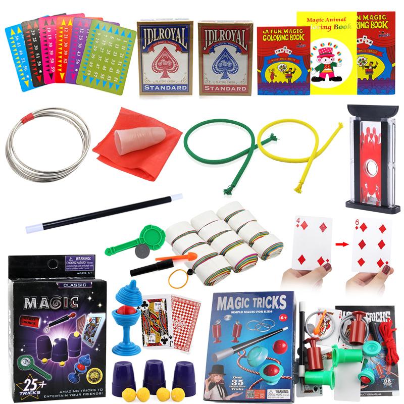 Magic Props Simple for Beginner Party Favors Gift Silk Scarves Disappear Self Elevating Rod Magic Knife Mouth Spitting Paper TMZ