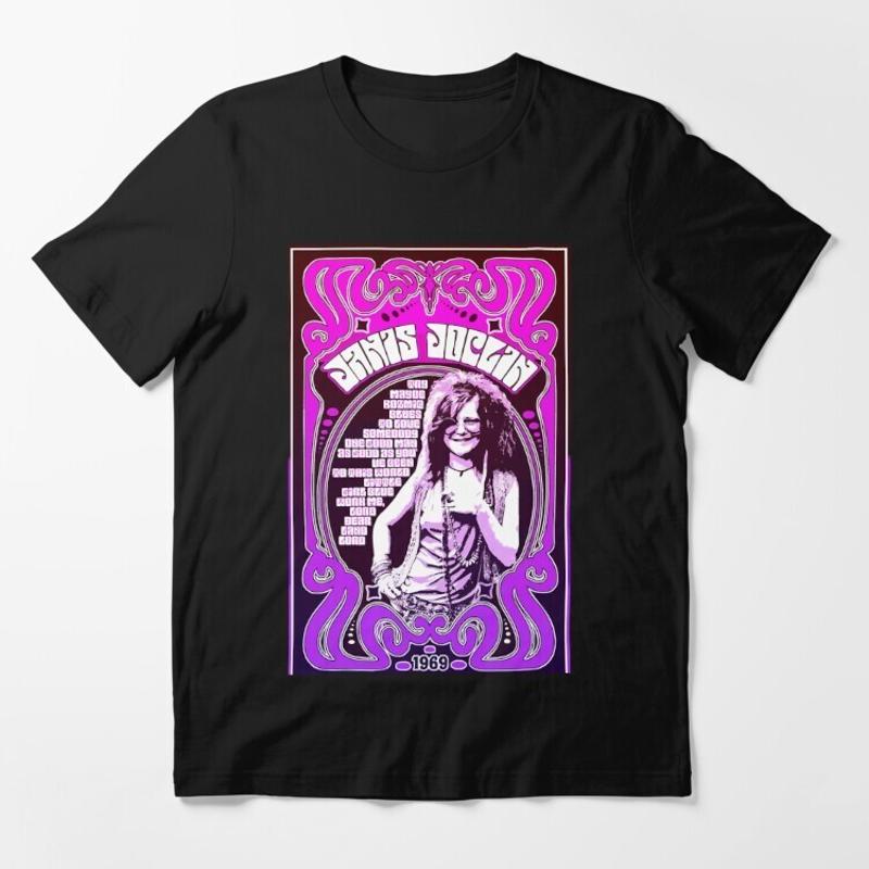 Janis Joplin 1969 Psychedelic Rock T-shirt XL