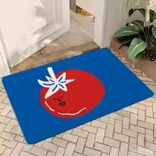 

3D Cartoon Tomato Fun Doormat Anti-slip Area Rug for Living Room Bedroom Sofa Doormat Kids Floor Carpet Decor Washroom Floor Mat 40x60cm