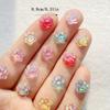 50 szt. Kreskówkowe Łapki Kota Zdobienie Paznokci Strass Koraliki Kolorowe Błyszczące Płaskie Tył DIY Scrapbooking Manicure Akcesoria Rzemiosło