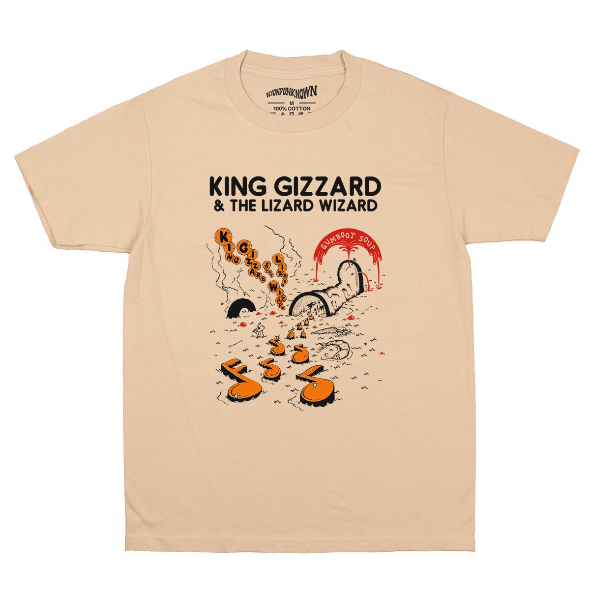 

King Gizzard And The Lizard Wizard TShirt Psychedelic Garage Rock Fuzz Gumboot Soup Unisex Women Shirt Clothing Printed Shirt 4XL