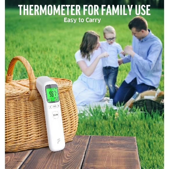 Thermometer for Adults and Kids, No-Touch Forehead Thermometer with Object Mode Function,Fever Alert and 32 Set Memory Recall,Instant Accurate