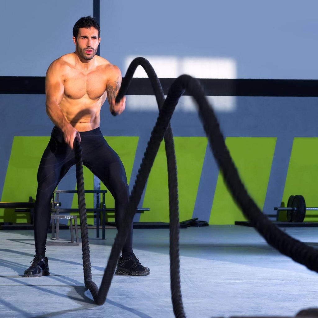 Giant Ring Professional UFC MMA Fitness Battle Rope for Explosive Power Training