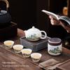 Chaxun Continuous Joy Chinese Ceramic Tea Set with Xi Shi Pot