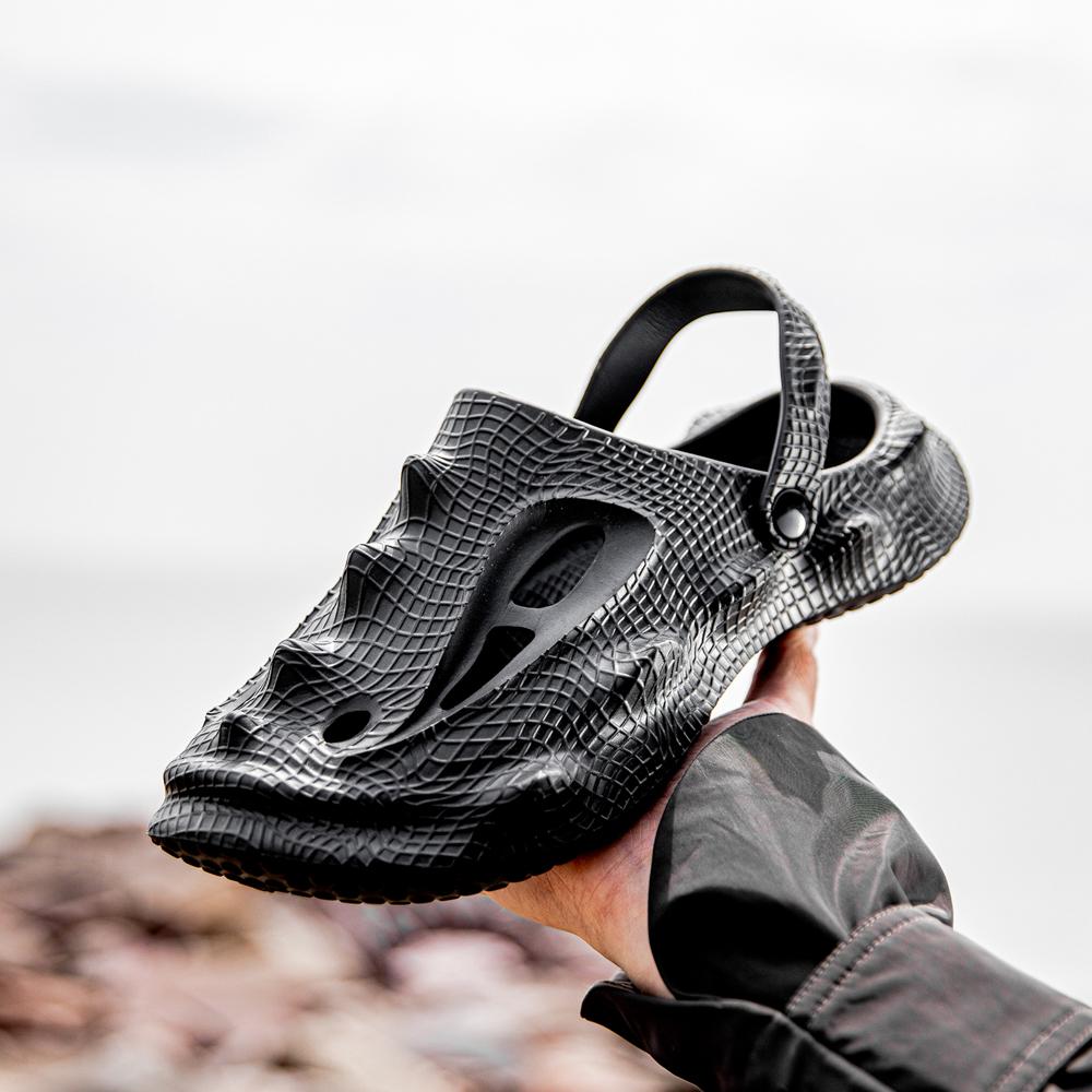 

Модные мужские сандалии PARZIVAL 2024 года, летние, высокого качества, пляжные сандалии для мужчин, мягкие, легкие, нескользящие, повседневные туфли, мужские тапочки 44-45 чёрный