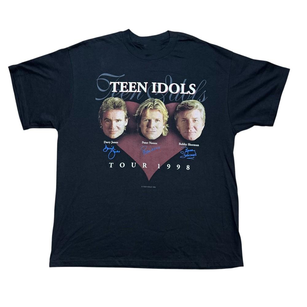 

1998 Teen Idols Tour Tshirt Black Cotton All size S5XL AD150 Unisex T-Shirt XXXXL