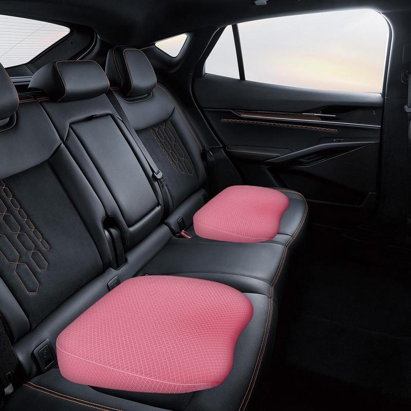 Car Seat Height Pad Cushion Non Slip Memory Foam Cushion with Height Boost & Lumbar Support Tired Relief Car Leveling Pad