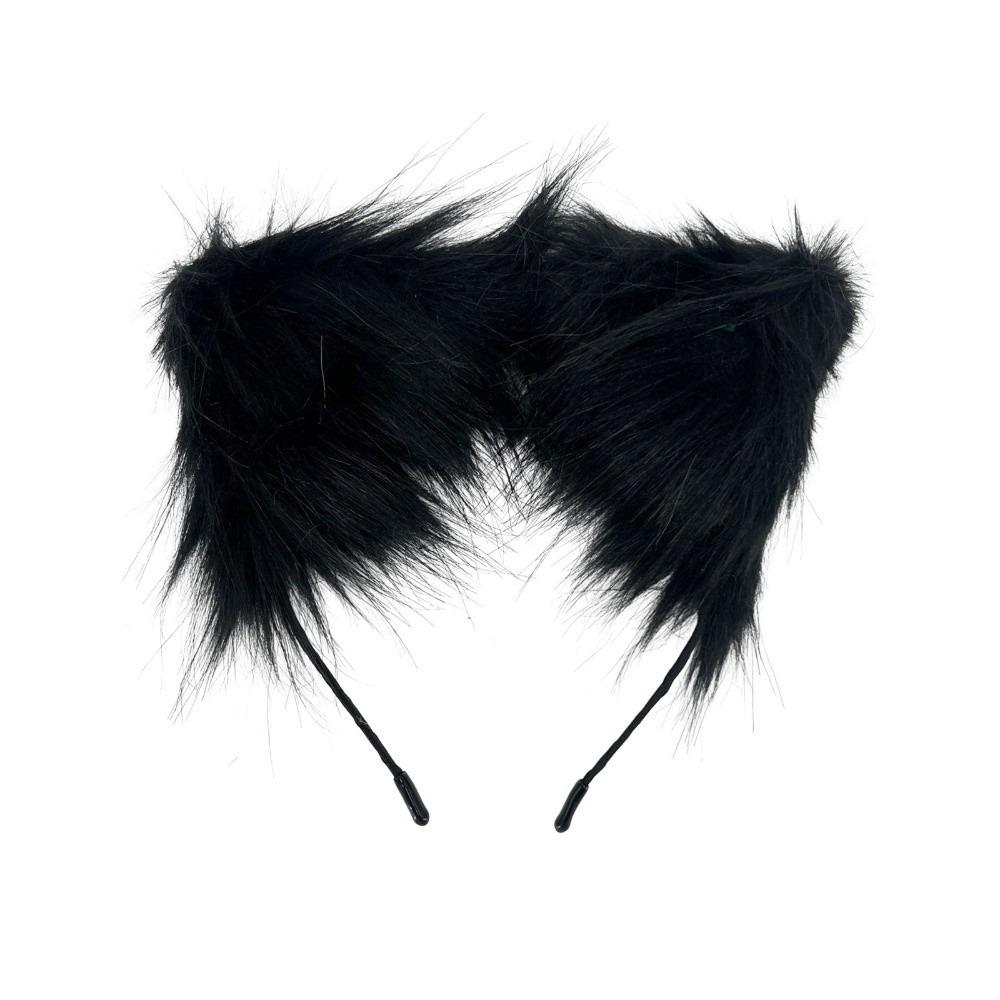 Artificial Gothic Headband Furry Cosplay Headband Artificial Cosplay Lolita Ears Headwear Photo
