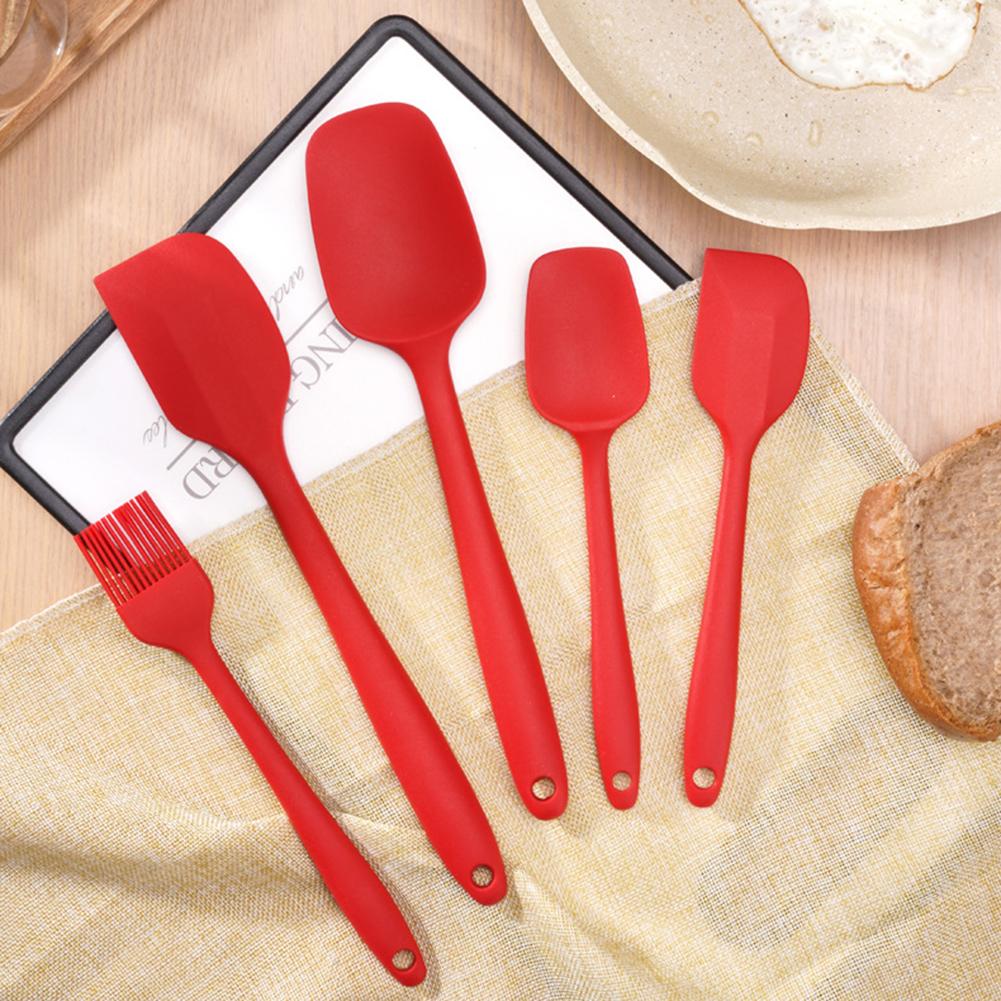 5 stücke Silikon Spachtel Öl Pinsel Set Mehrzweck Wiederverwendbare Rührstab Küche Liefert