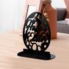DIY Party Decoration Supplies Egg Easter Rabbit Black Acrylic Table Ornament Hollow Out