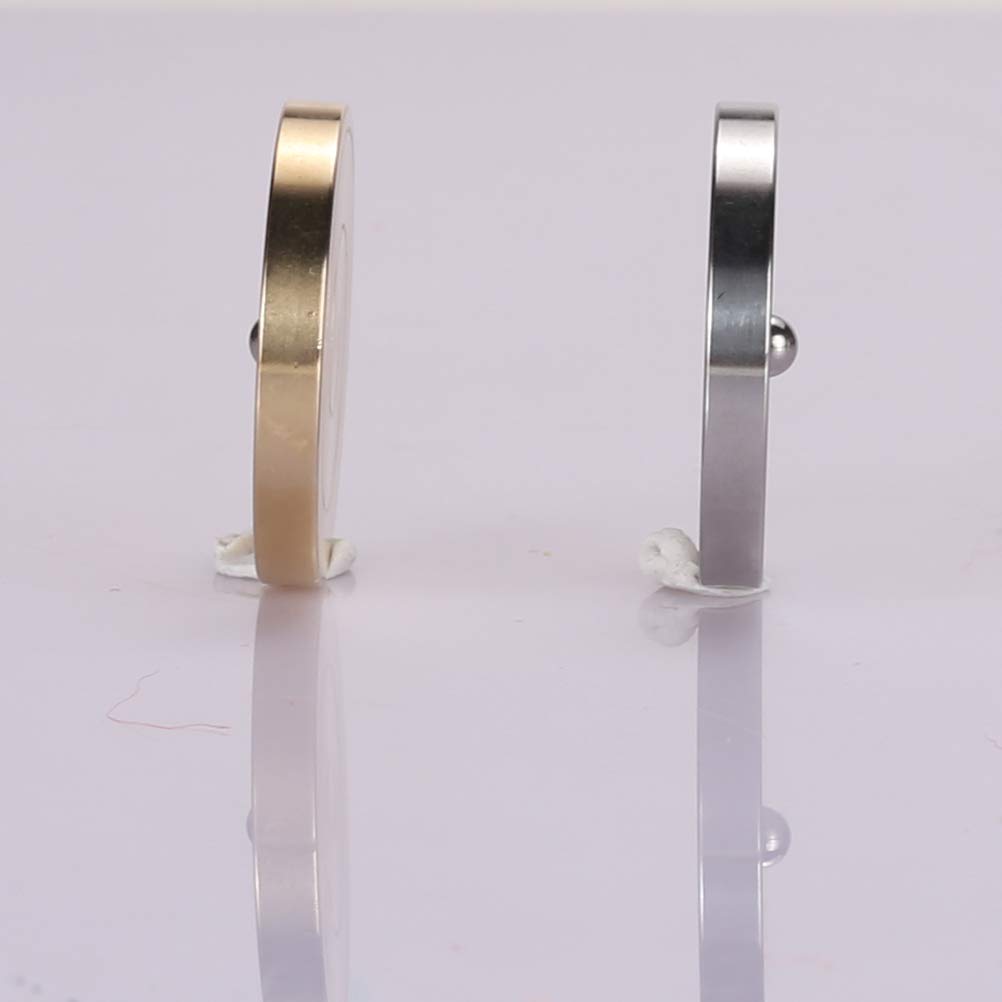 Desktop Gyro Flowing Spiral Stainless Titanium Precision Metal Smooth Perfect Metal Decompression Desktop Gyroscope Toy Toy, Coin, Brass, Steel,