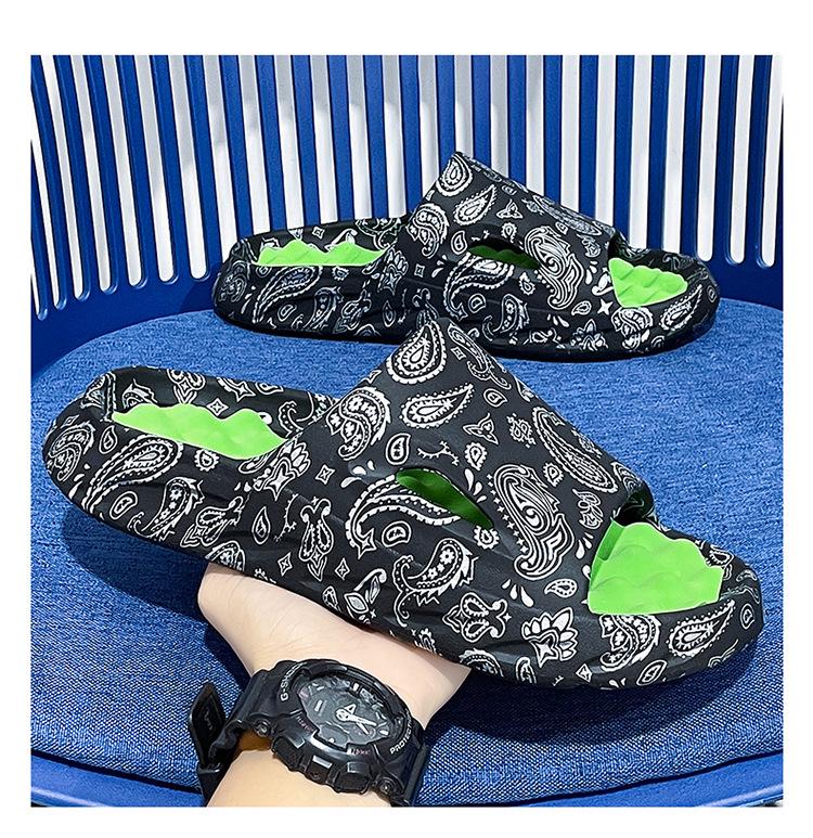 Men's Summer Massage Slippers: Soft Sole, Non-Slip Indoor/Beach Sandals