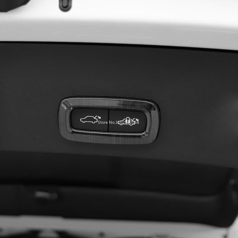 For Volvo Xc60 2018     Stainless Steel Trunk Switch Button Frame Tailgate Open Cover 3d Parts