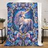 Magical Unicorn Fantasy Throw Soft Comfortable All Seasons Blanket Perfect Gift Couch Office Nap Outdoor Travel Blanket
