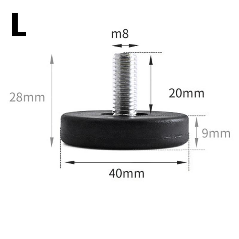 

5 шт. Мебельные аксессуары для стола и шкафа, болты, ножки-чашки, защита пола для мебели, регулируемые опорные ножки, противоскользящие накладки для ножек