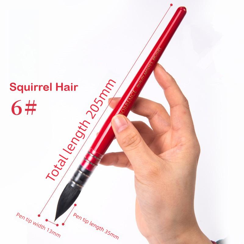 Squirrel Hair Round Head Pointed Mop Brush Watercolor Paint Brushes Gouache Brush Pen Art Hook Line Pen For School Art Supplies