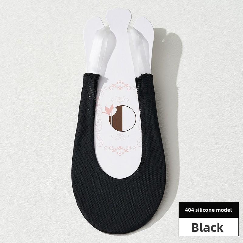 1 Pair Mesh suspender socks spring and summer thin high heels socks women s super shallow invisible socks чёрный
