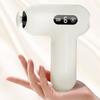 Multi functional interchangeable head home muscle exercise relaxation fascia gun white electric portable mini fitness massager