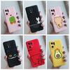 For Oppo Find X5 Lite Case Find X5 FindX5 Pro Back Cover Cute Animals Cat Cactus Pattern Soft Liquid Silicone Cases Coque Fundas