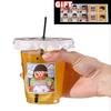 10PCS 16 Oz Transparent Plastic Cup With Lid And Straw, Disposable Cold Drink Cup, Iced Coffee Cup/Milk Tea Cup/Smoothie Cup