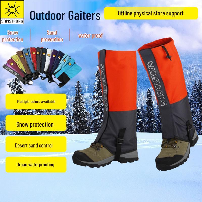 Waterproof Anti-Sand Shoe Covers for Men, Women, and Children - Ideal for Hiking, Mountaineering, and Skiing