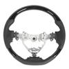 Hydro‑Dip Steering Wheel Perforated Leather for Highlander XU50 Harrier XU60 2014 to 2019 Glossy Black