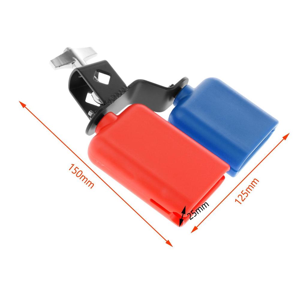 Sound Knocker Drum Part Musical Instrument Cowbell Double Mounted Accessories