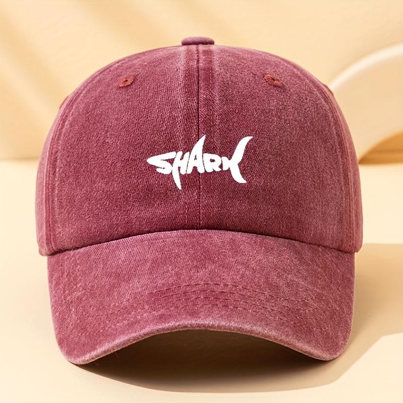 Fashionable Shark Print Baseball Cap, Multifunctional Outdoor Leisure Fisherman Hat, Versatile for Hiking Trips