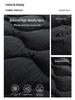 High-Quality Round Neck Wave Pattern Down Vest - 90% Down, Two-Way Style, Inspired by Major Outdoor Brands