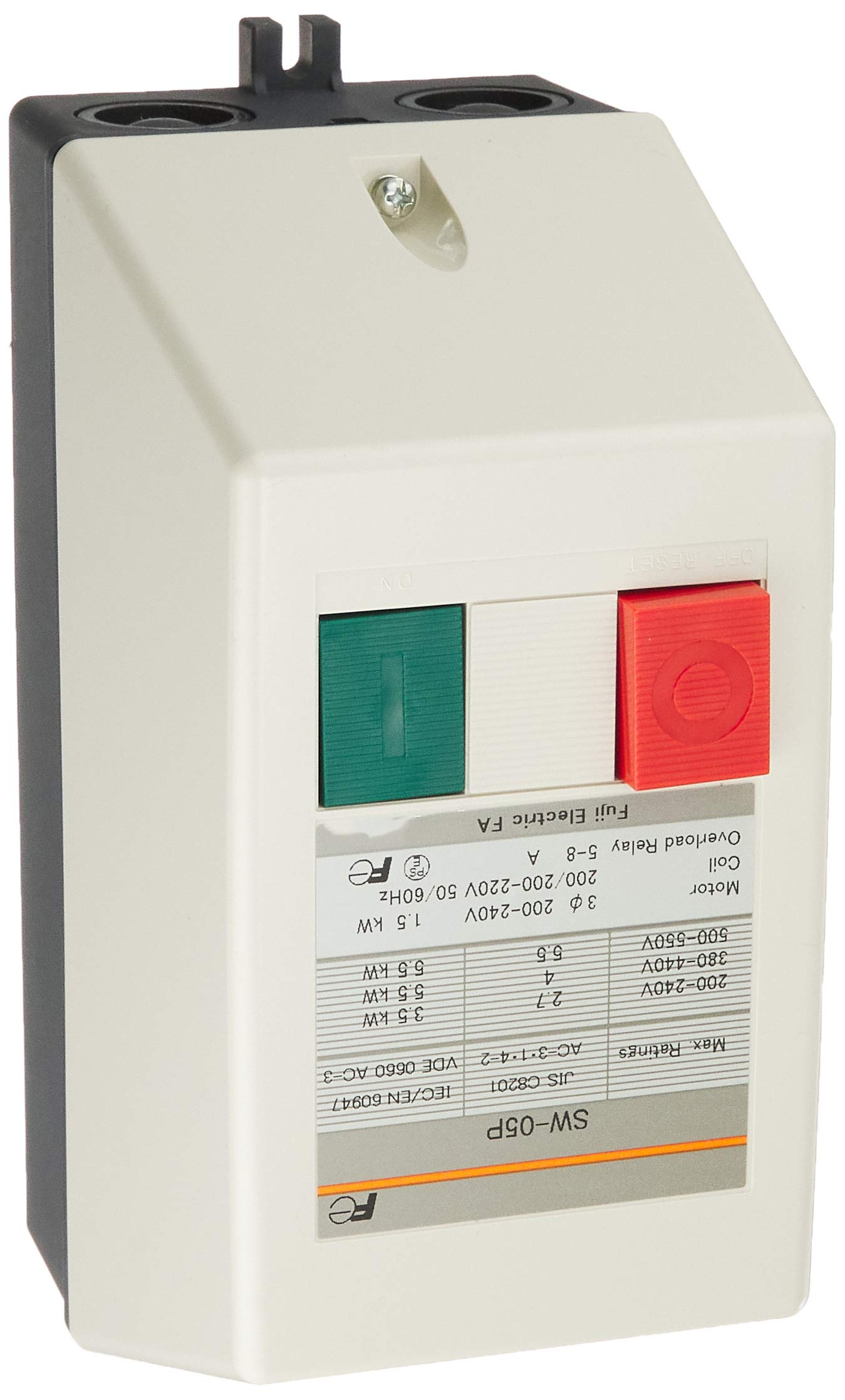 

Fuji Electric Equipment Control Push Button Electromagnetic Contactor AC200V SW-05P-200V1.5KW-AC200V1A1B