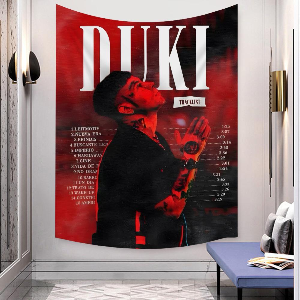 Singer Rapper Dduki Tapestry Microfiber Wall Hanging For Bedroom Living Room Decor Outdoor Festival Garden Bar Background