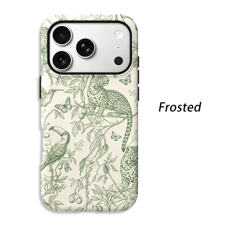 Botanical Tropical Wildlife Sketch Nature Art Graphic Film Aesthetic Protective Shockproof Bumper Phone Case Cover For iPhone 14 15 16 17 Pro Max Plus