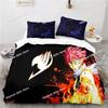 3D Home Textile Fairy Tail Bedding Set Printed single Comforter Quilt Bed Cover Duvet Cover Pillow Case 3 Pieces Kids Adult Size