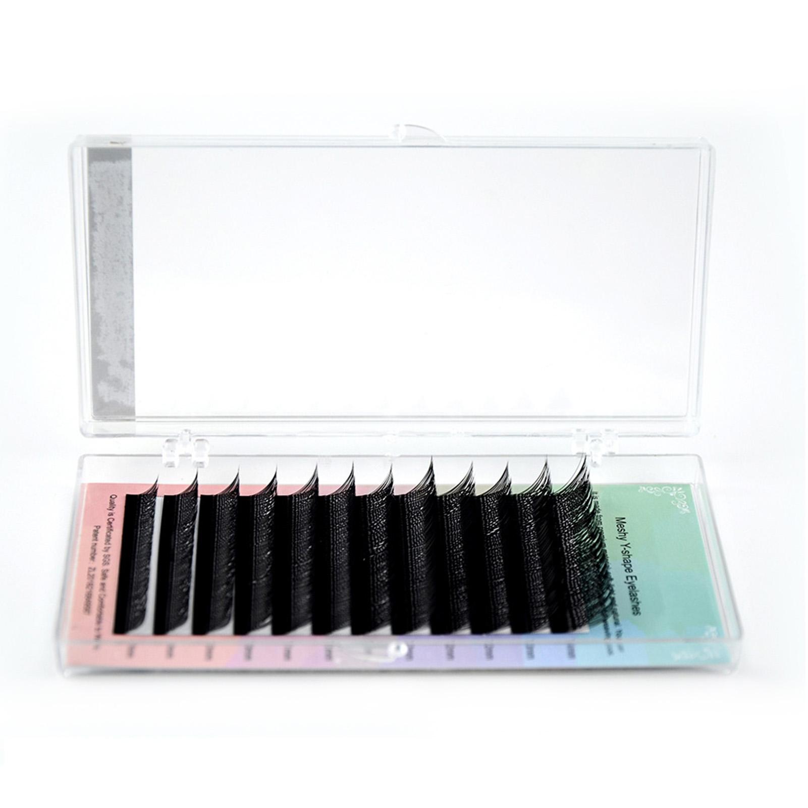 

1 коробка натуральных ресниц Y-образной формы, легкие, мягкие, пушистые, черные